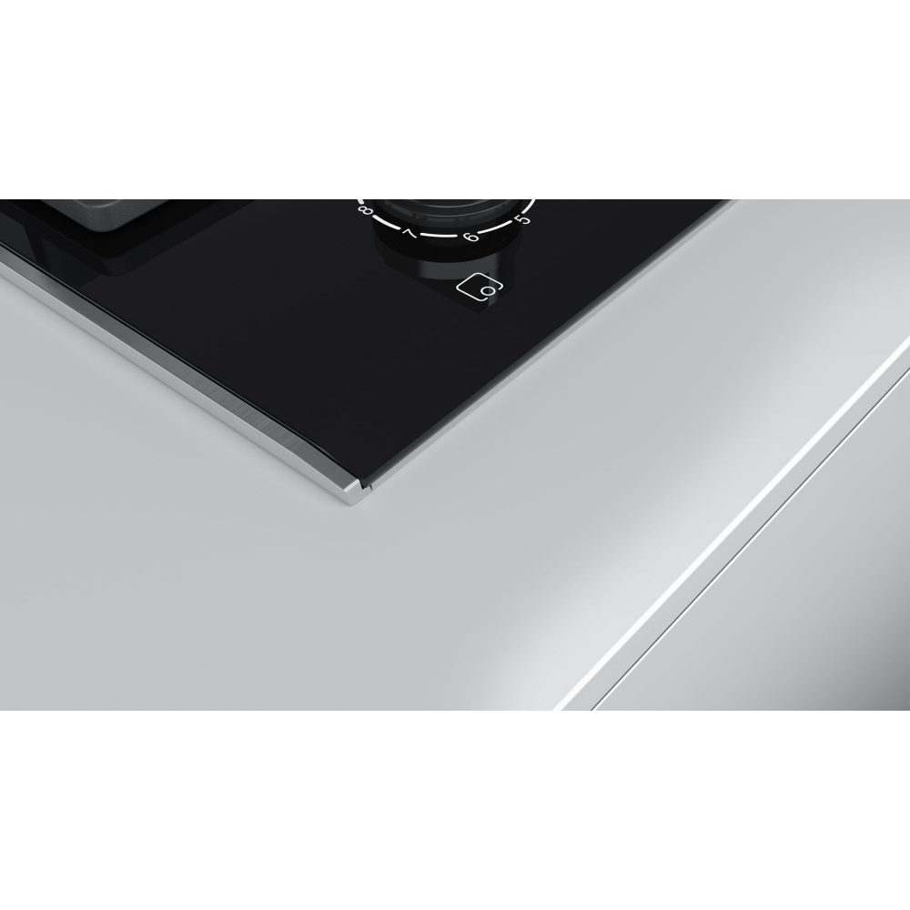 Bosch Series 8 Domino Gas On Glass Hob PRB3A6B70 - ALUMINIUM Bosch Series 8 Domino Gas On Glass Hob PRB3A6B70 - ALUMINIUM