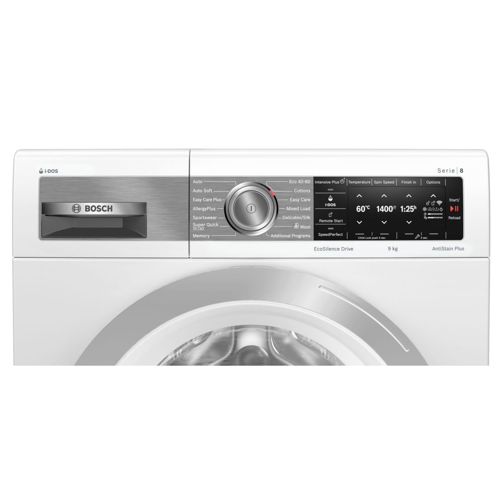 Bosch WAV28EH3GB 9kg Series 8 i-DOS Washing Machine 1400rpm - WHITE Bosch WAV28EH3GB 9kg Series 8 i-DOS Washing Machine 1400rpm - WHITE