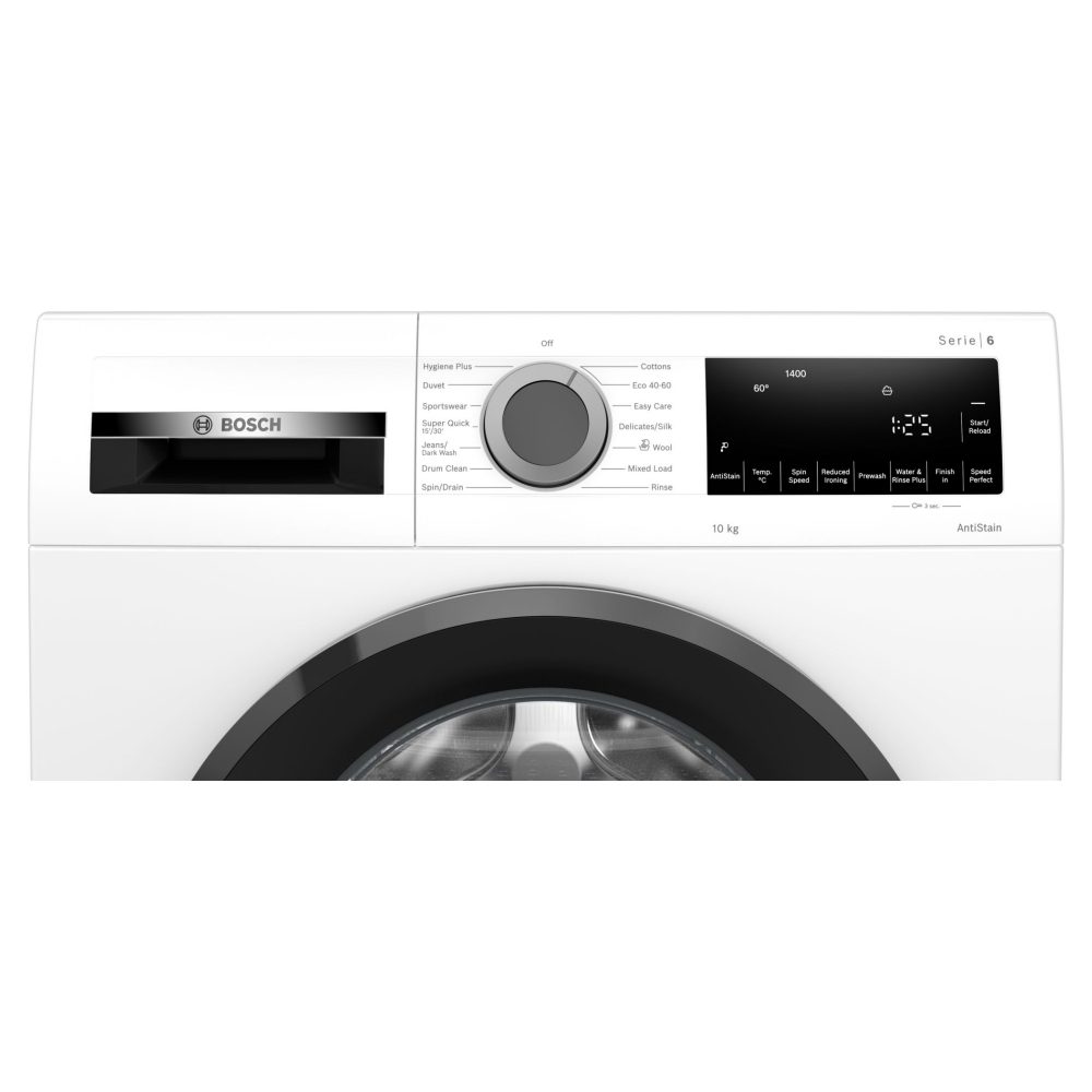 Bosch 10kg Series 6 Washing Machine 1400rpm WGG25401GB - WHITE Bosch 10kg Series 6 Washing Machine 1400rpm WGG25401GB - WHITE