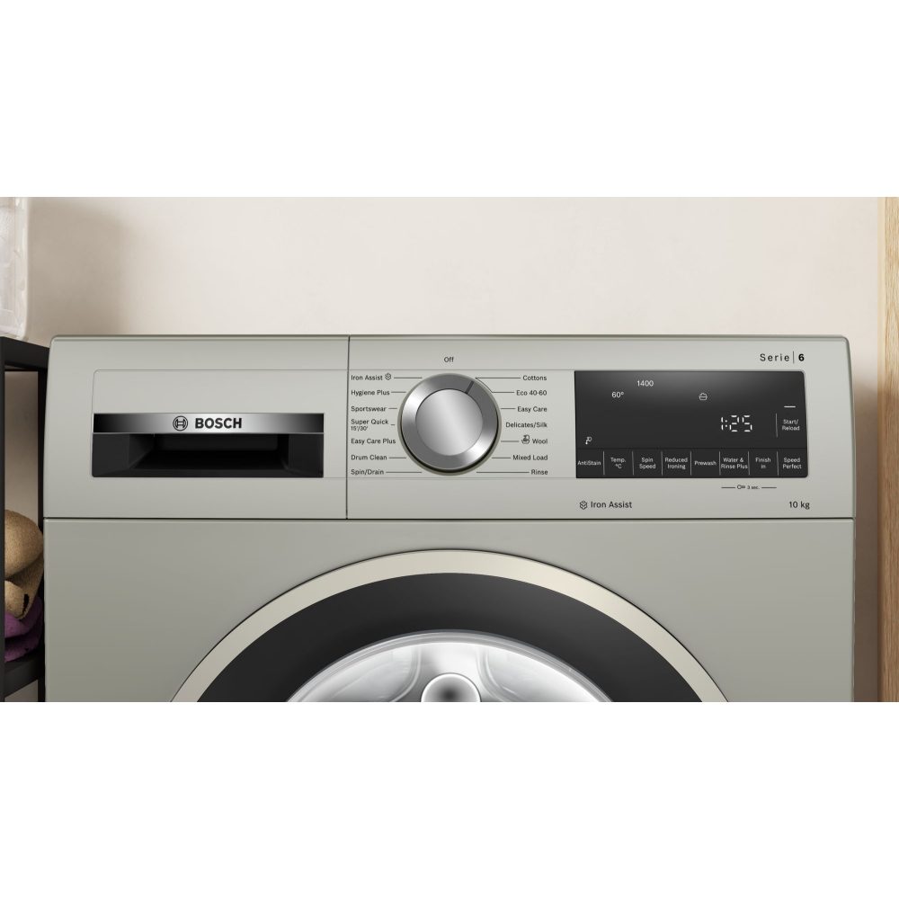 Bosch 10kg Series 6 Washing Machine 1400rpm WGG254ZSGB - SILVER Bosch 10kg Series 6 Washing Machine 1400rpm WGG254ZSGB - SILVER