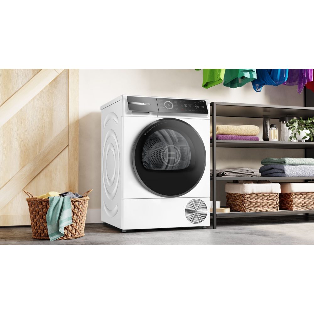 Bosch WQB246C9GB 9kg Series 8 Heat Pump Condenser Tumble Dryer - WHITE Bosch WQB246C9GB 9kg Series 8 Heat Pump Condenser Tumble Dryer - WHITE