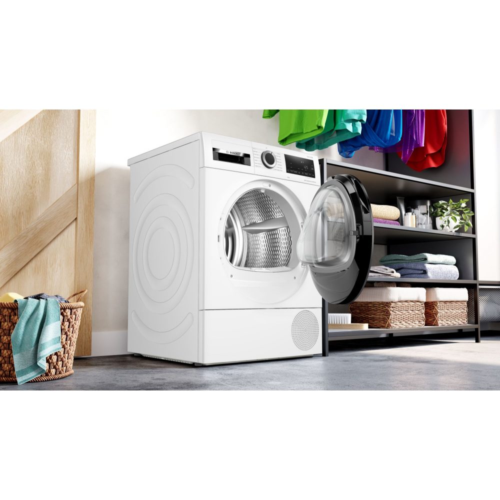 Bosch 9kg Series 6 Reverse Action Heat Pump Condenser Tumble Dryer WQG245A0GB - WHITE Bosch 9kg Series 6 Reverse Action Heat Pump Condenser Tumble Dryer WQG245A0GB - WHITE