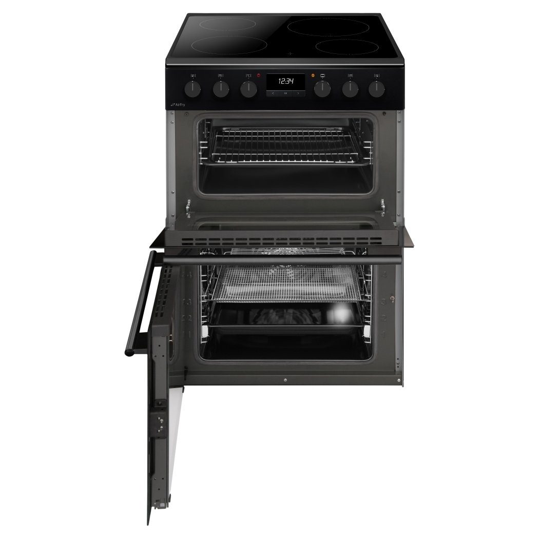 CDA 60cm Freestanding Ceramic Cooker with Air Fry CFC6100MB - BLACK CDA 60cm Freestanding Ceramic Cooker with Air Fry CFC6100MB - BLACK