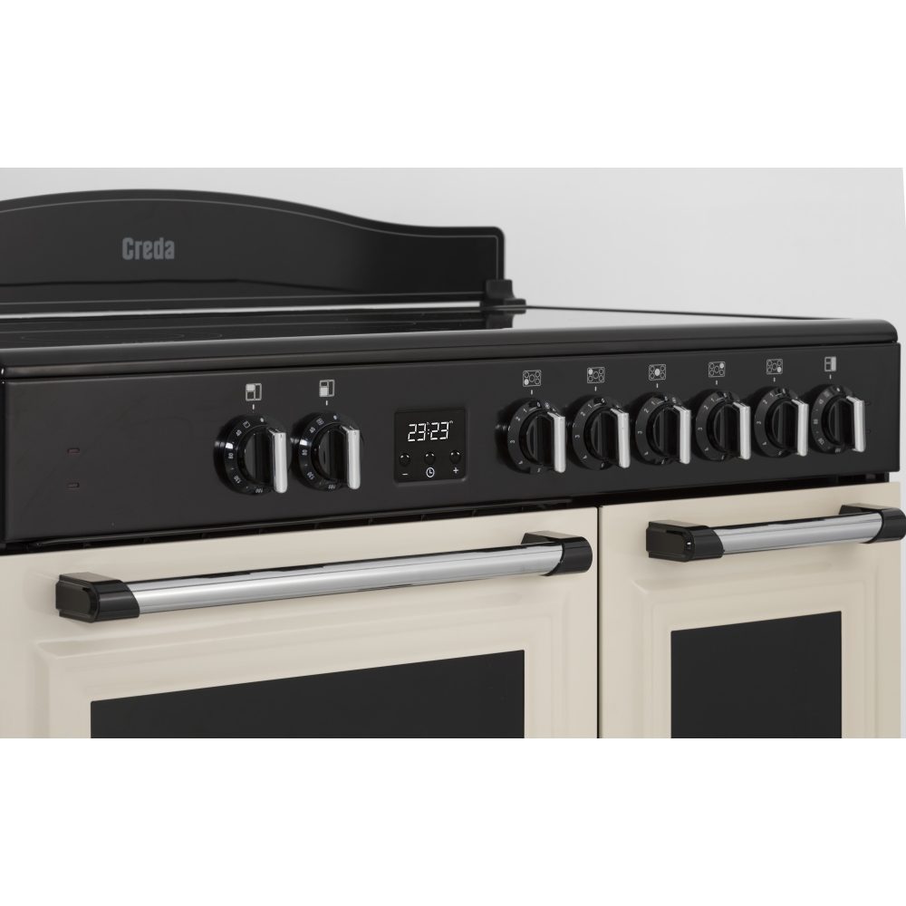 Creda 90cm Traditional Electric Ceramic Range Cooker C90RCCTCRM - CREAM Creda 90cm Traditional Electric Ceramic Range Cooker C90RCCTCRM - CREAM