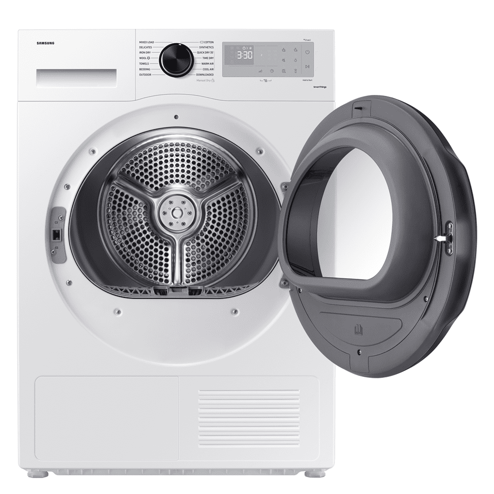 Samsung 9kg Series 5 Heat Pump Condenser Tumble Dryer DV90CGC0A0AH - WHITE Samsung 9kg Series 5 Heat Pump Condenser Tumble Dryer DV90CGC0A0AH - WHITE