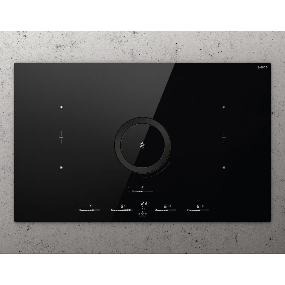 Elica 83cm Nikolatesla Switch Glow Ducted Venting Induction Hob NT-SWH-GLOW-BLK-DO - BLACK Elica 83cm Nikolatesla Switch Glow Ducted Venting Induction Hob NT-SWH-GLOW-BLK-DO - BLACK