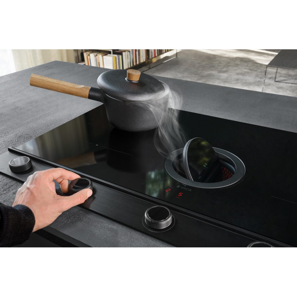 Elica 90cm Nikolatesla Unplugged Recirculation Air Venting Induction Hob NT-UNPLUG-BK-RC - BLACK Elica 90cm Nikolatesla Unplugged Recirculation Air Venting Induction Hob NT-UNPLUG-BK-RC - BLACK