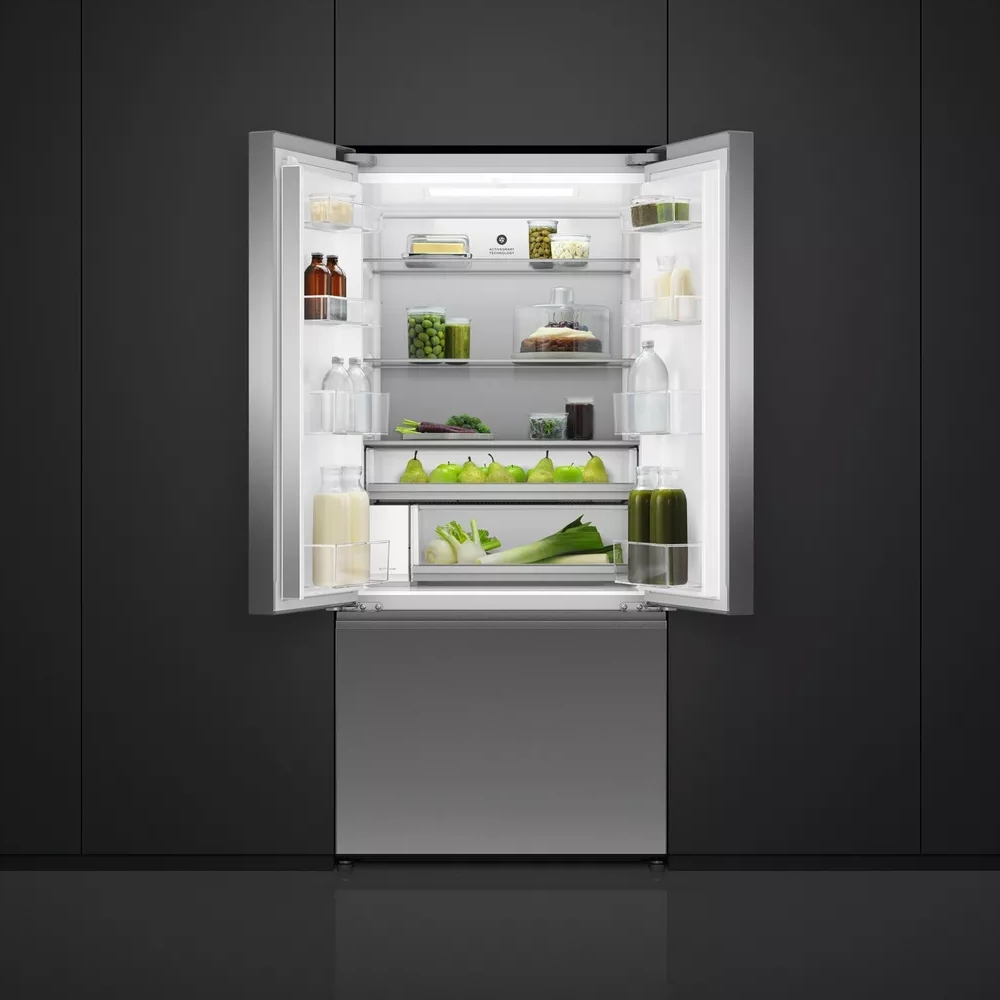 Fisher Paykel 79cm French Style Fridge Freezer Ice & Water RF505ANUX1 - Stainless Steel Fisher Paykel 79cm French Style Fridge Freezer Ice & Water RF505ANUX1 - Stainless Steel