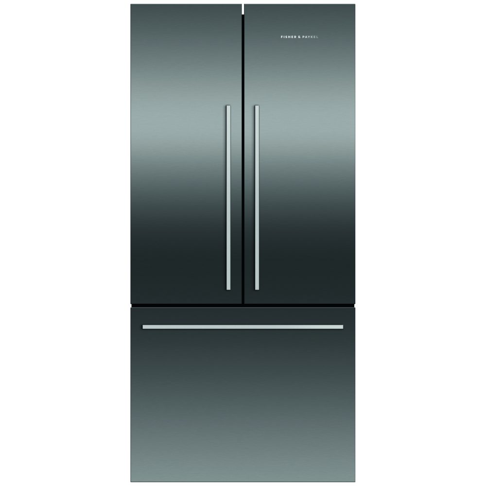 Fisher Paykel 79cm French Style Fridge Freezer Non Ice & Water RF522ADB5 - BLACK STEEL Fisher Paykel 79cm French Style Fridge Freezer Non Ice & Water RF522ADB5 - BLACK STEEL