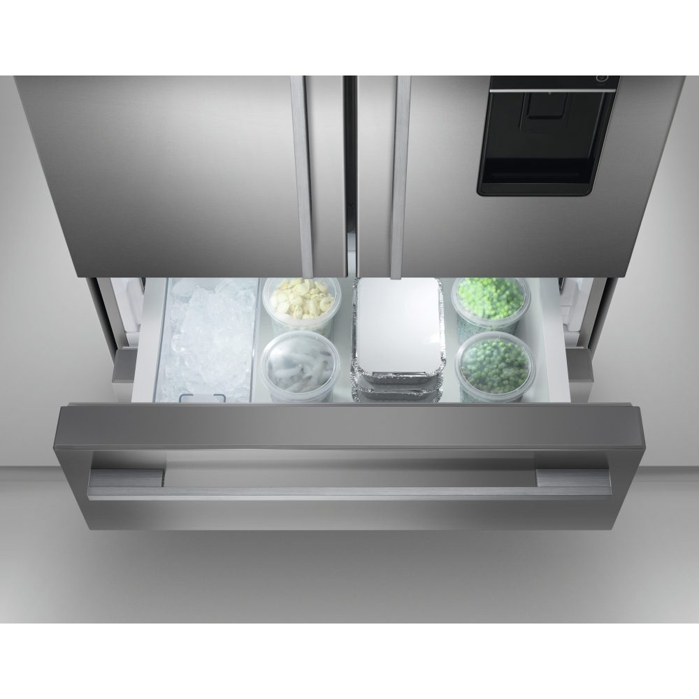 Fisher Paykel 79cm French Style Fridge Freezer With Ice & Water RF523GDUX1 - STAINLESS STEEL Fisher Paykel 79cm French Style Fridge Freezer With Ice & Water RF523GDUX1 - STAINLESS STEEL