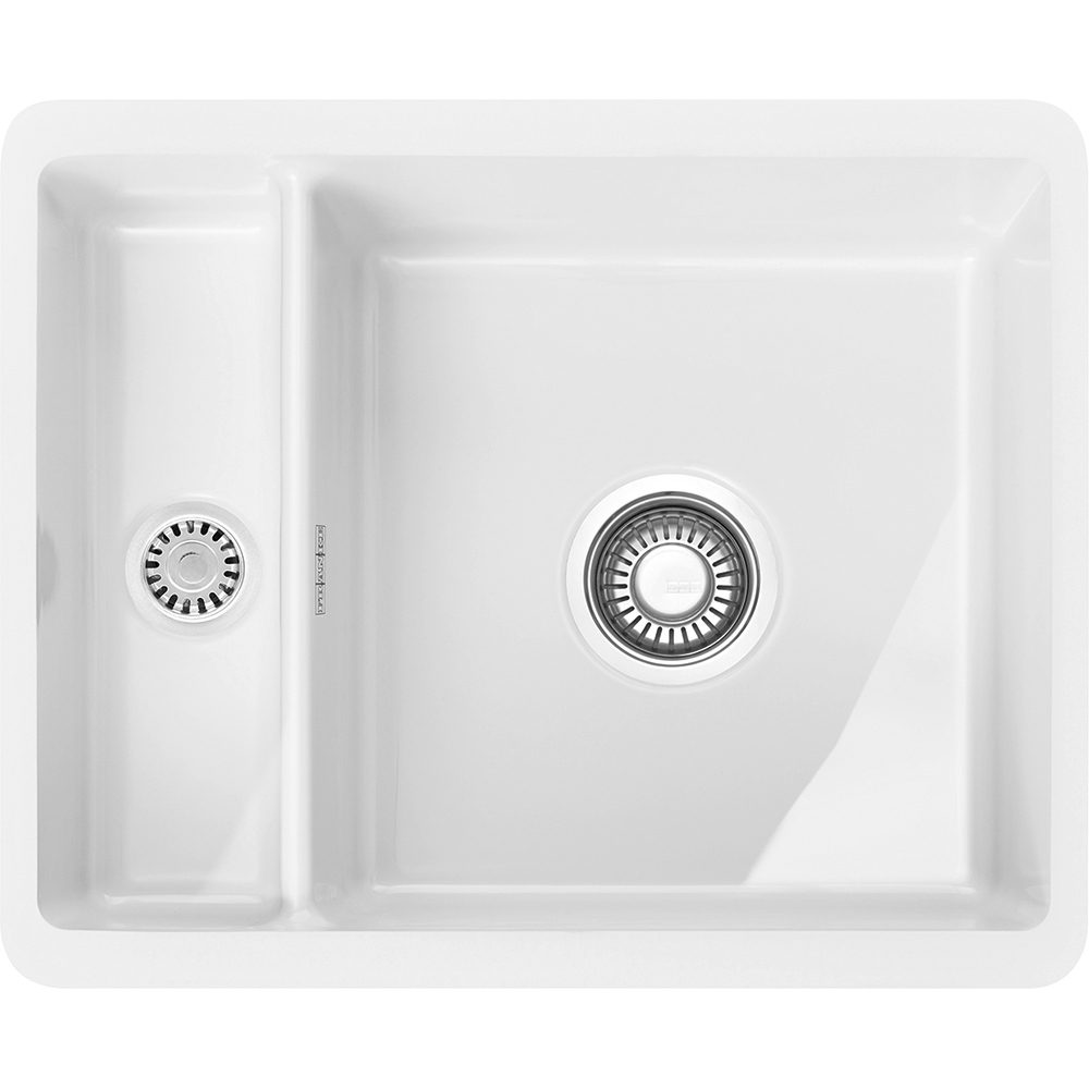 Kubus 1.5 Bowl Ceramic Undermount Sink KBK160 WH