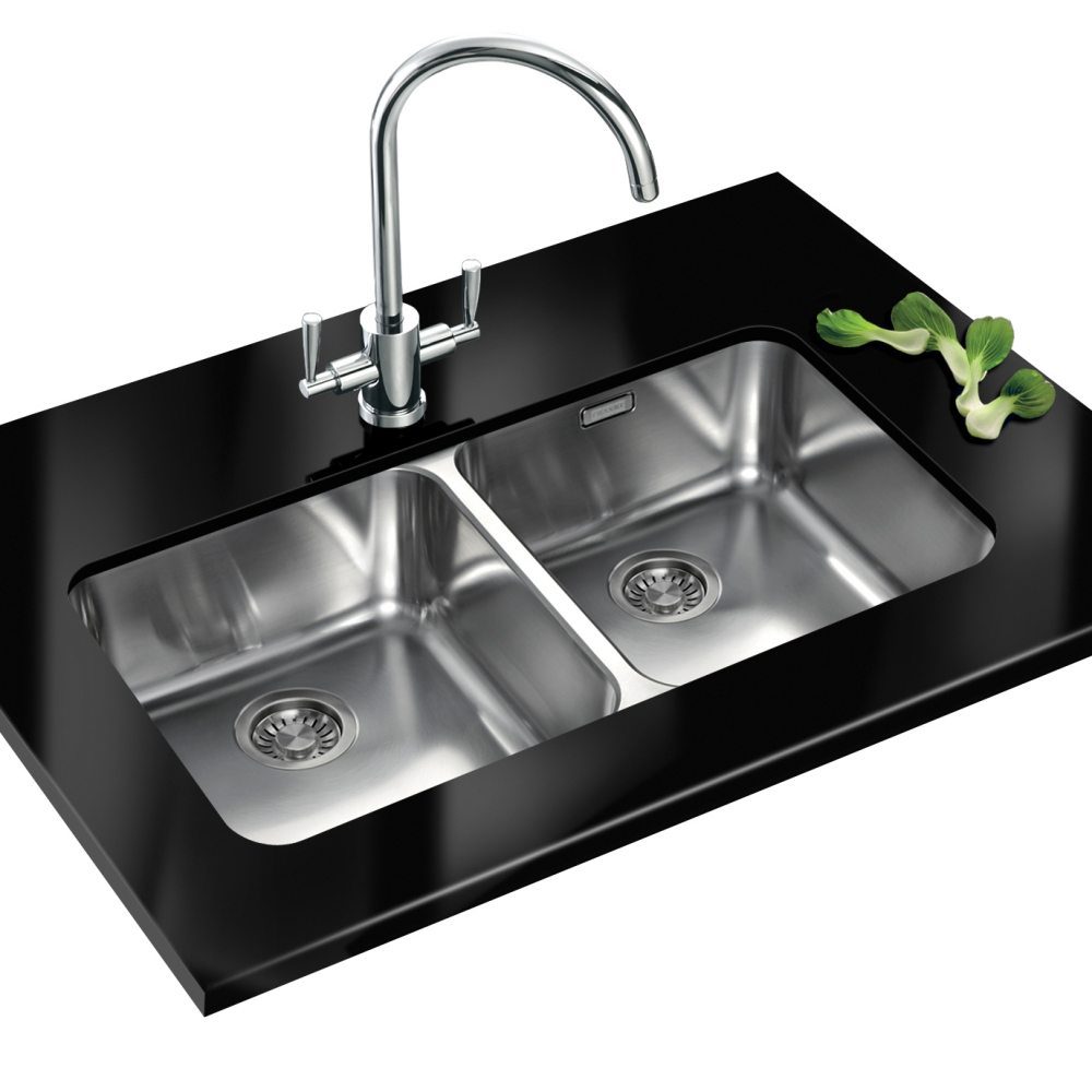Largo Double Bowl Undermount Sink LARGO LAX120 36 36 STAINLESS STEEL