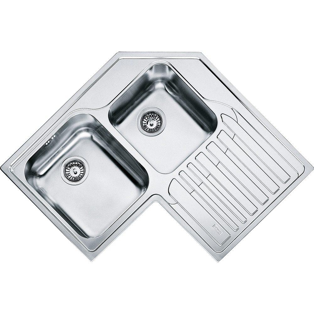STX621 E RHD Studio 1.5 Bowl Corner Sink Right Hand Drainer STAINLESS STEEL