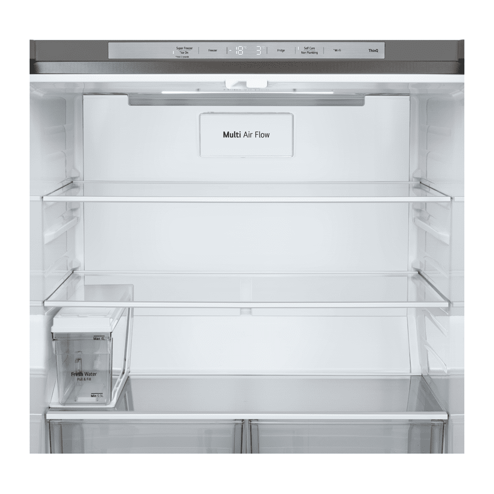 LG Slim French Style Fridge Freezer Ice & Water Non Plumbed GML861PYPE - SILVER LG Slim French Style Fridge Freezer Ice & Water Non Plumbed GML861PYPE - SILVER