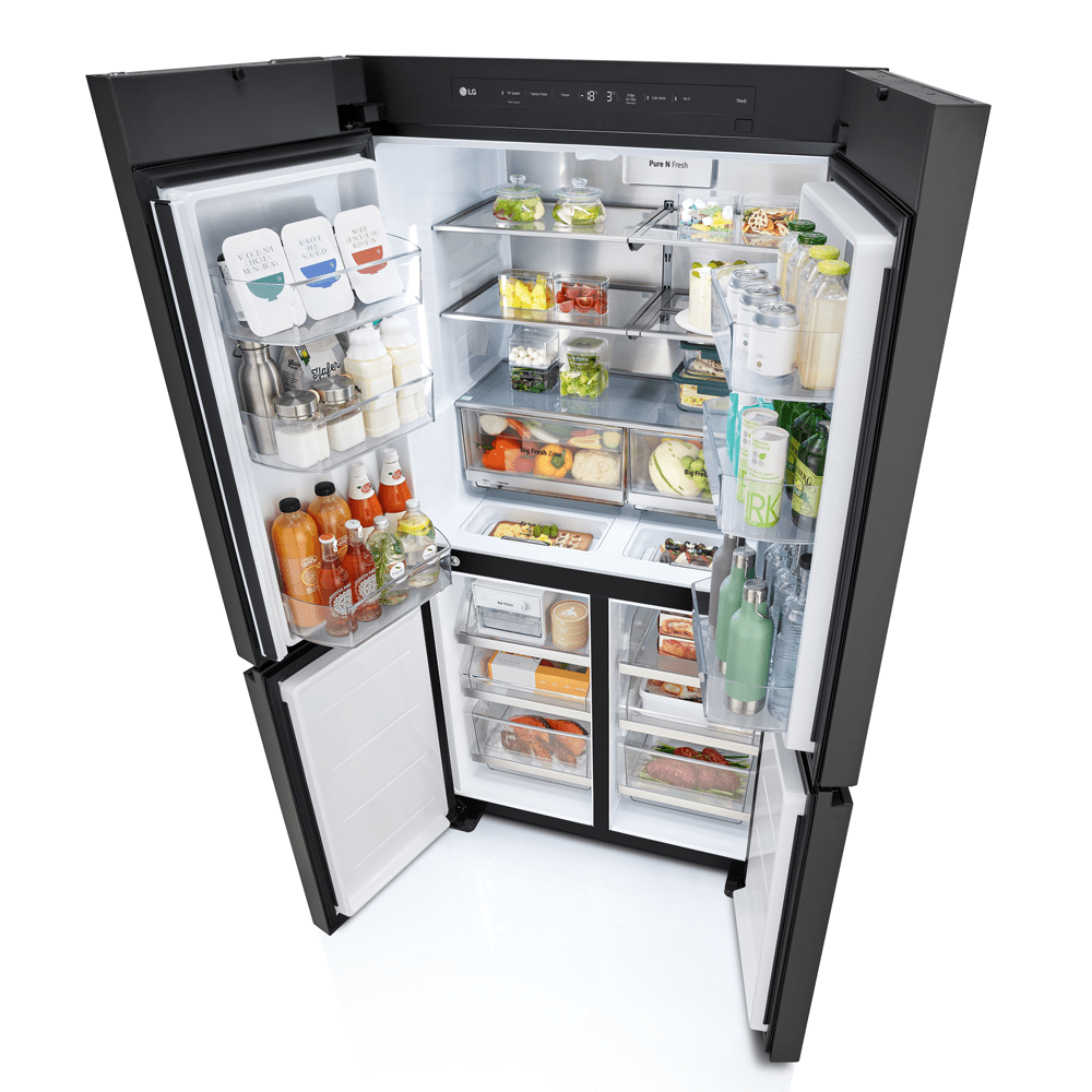 LG Mood Up Instaview French Style Fridge Freezer GMV960NNME - MOODUP LG Mood Up Instaview French Style Fridge Freezer GMV960NNME - MOODUP