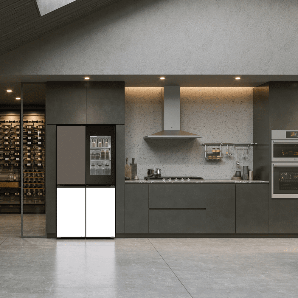 LG Mood Up Instaview French Style Fridge Freezer GMV960NNME - MOODUP LG Mood Up Instaview French Style Fridge Freezer GMV960NNME - MOODUP