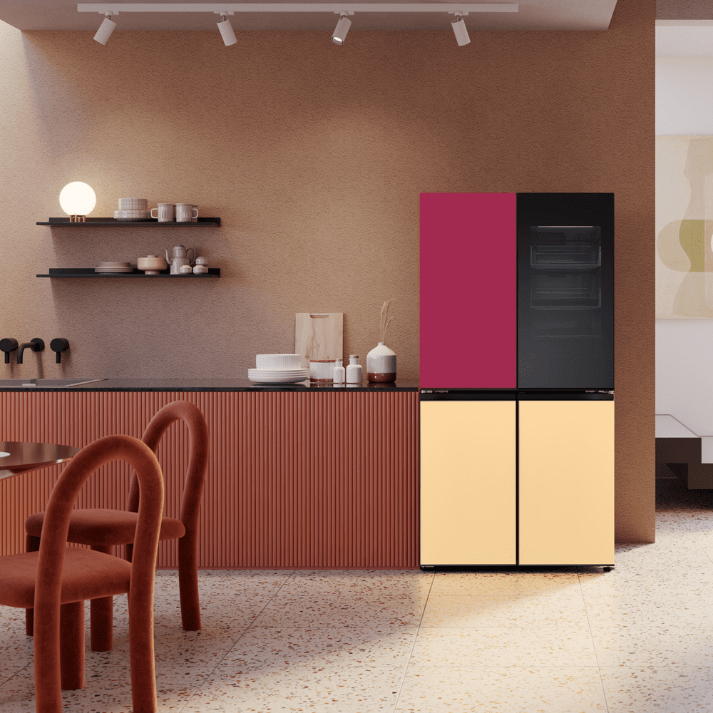 LG Mood Up Instaview French Style Fridge Freezer GMV960NNME - MOODUP LG Mood Up Instaview French Style Fridge Freezer GMV960NNME - MOODUP