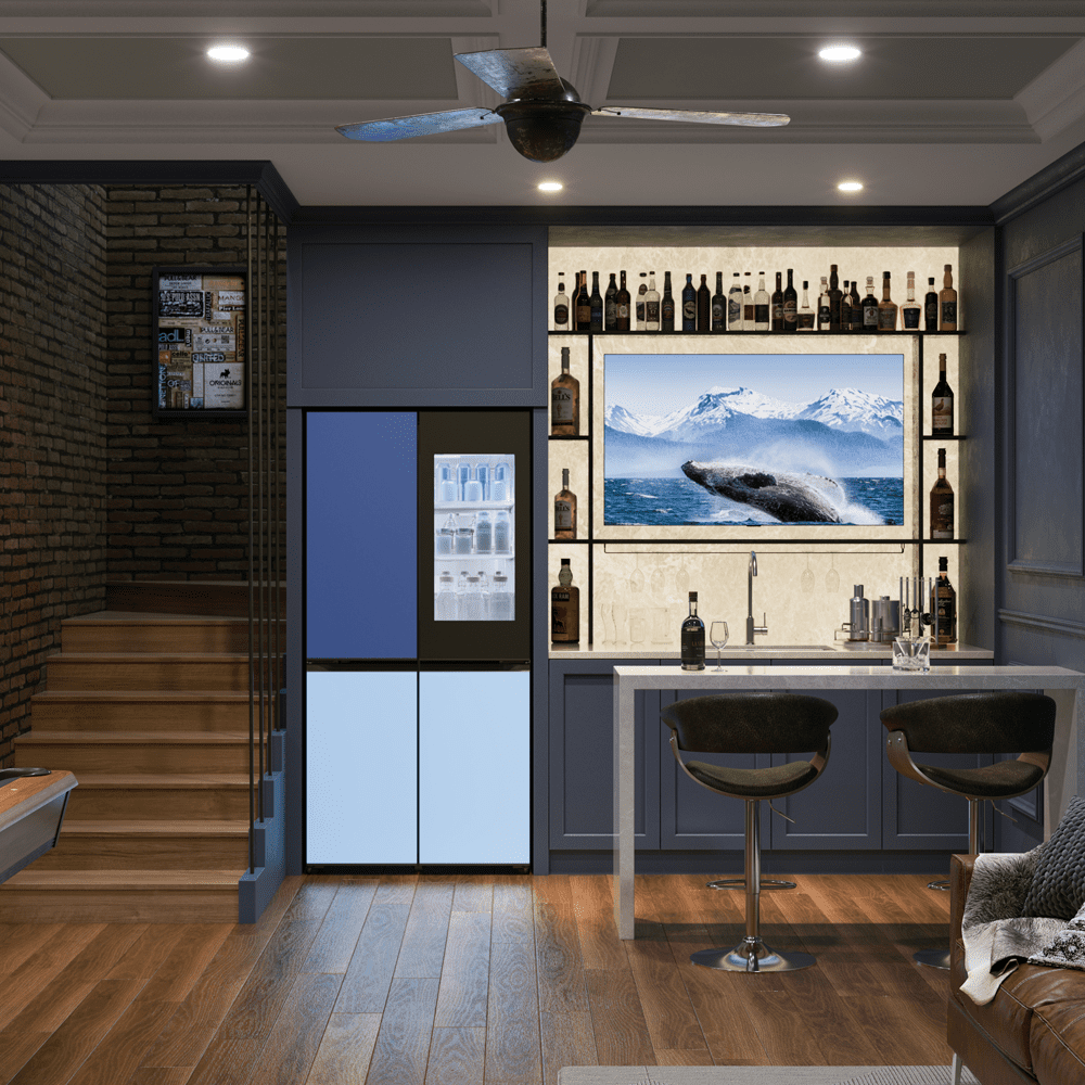 LG Mood Up Instaview French Style Fridge Freezer GMV960NNME - MOODUP LG Mood Up Instaview French Style Fridge Freezer GMV960NNME - MOODUP