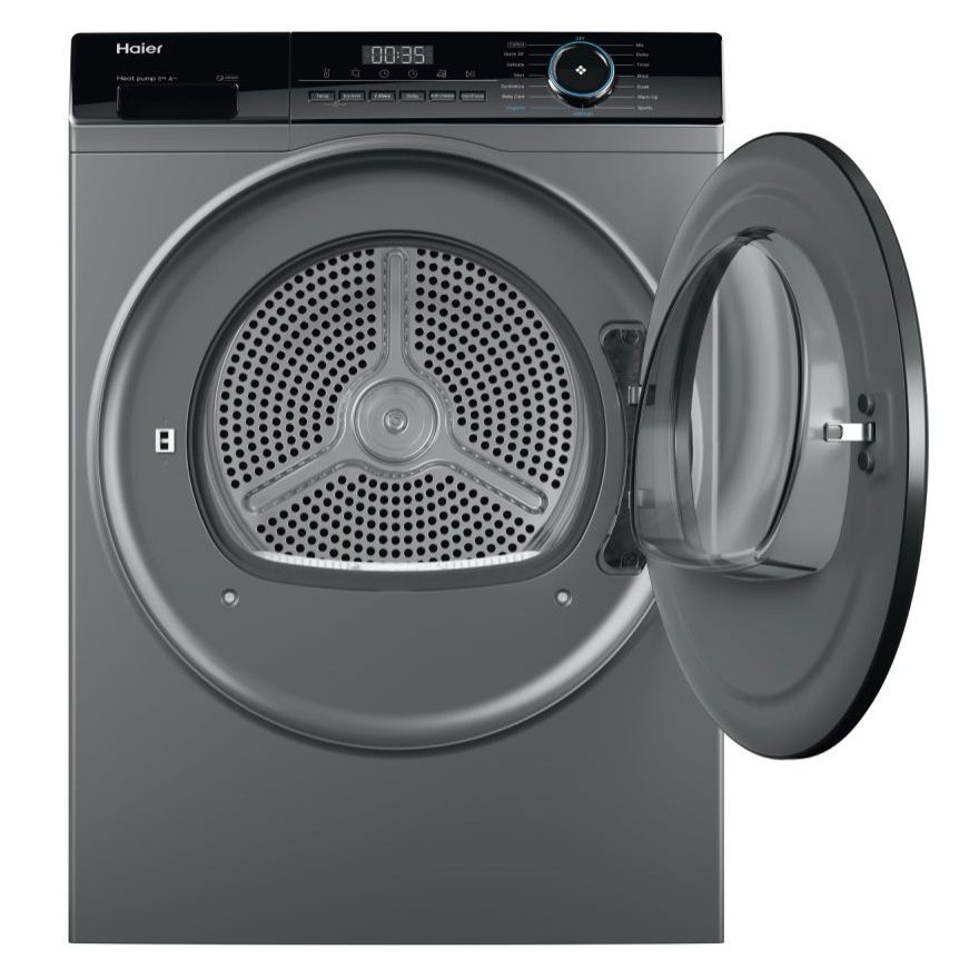 Haier 10kg I-Pro Series 3 Heat Pump Condenser Tumble Dryer HD100-A2939S - Graphite Haier 10kg I-Pro Series 3 Heat Pump Condenser Tumble Dryer HD100-A2939S - Graphite