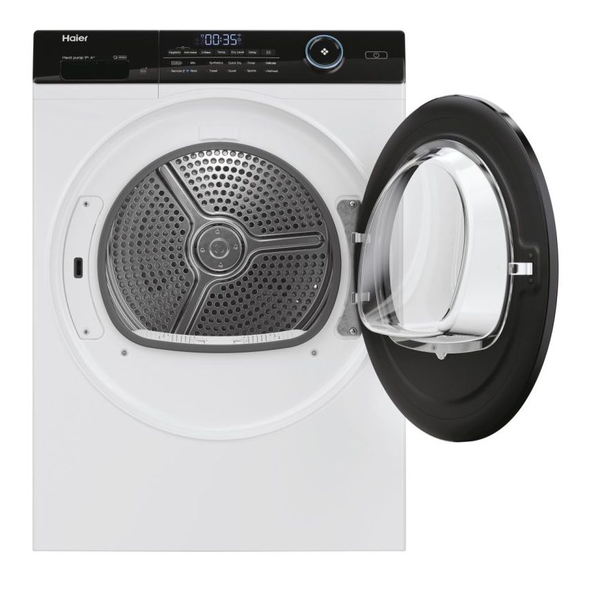 Haier 9kg I-Pro Series 5 Heat Pump Condenser Tumble Dryer HD90-A2959 - WHITE Haier 9kg I-Pro Series 5 Heat Pump Condenser Tumble Dryer HD90-A2959 - WHITE