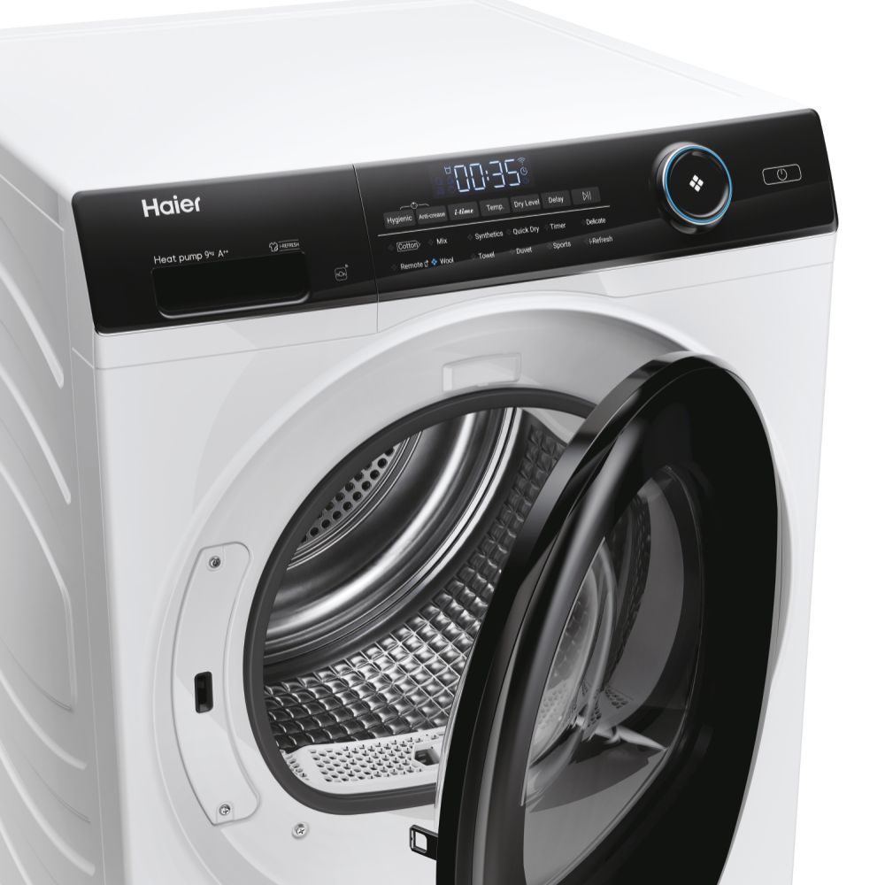 Haier 9kg I-Pro Series 5 Heat Pump Condenser Tumble Dryer HD90-A2959 - WHITE Haier 9kg I-Pro Series 5 Heat Pump Condenser Tumble Dryer HD90-A2959 - WHITE