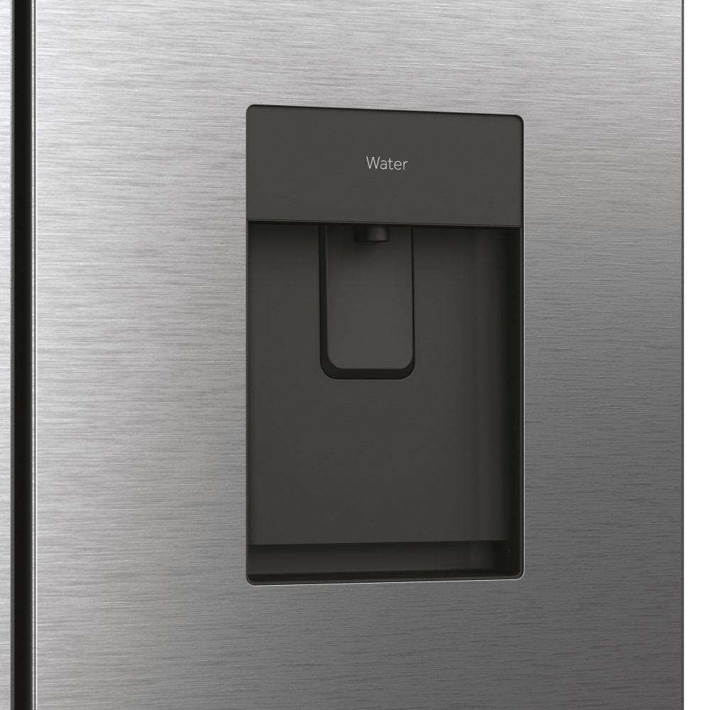 Haier 70cm French Style 4 Door Fridge Freezer Water Dispenser Non Plumbed HFW7720EWMP - GREY Haier 70cm French Style 4 Door Fridge Freezer Water Dispenser Non Plumbed HFW7720EWMP - GREY