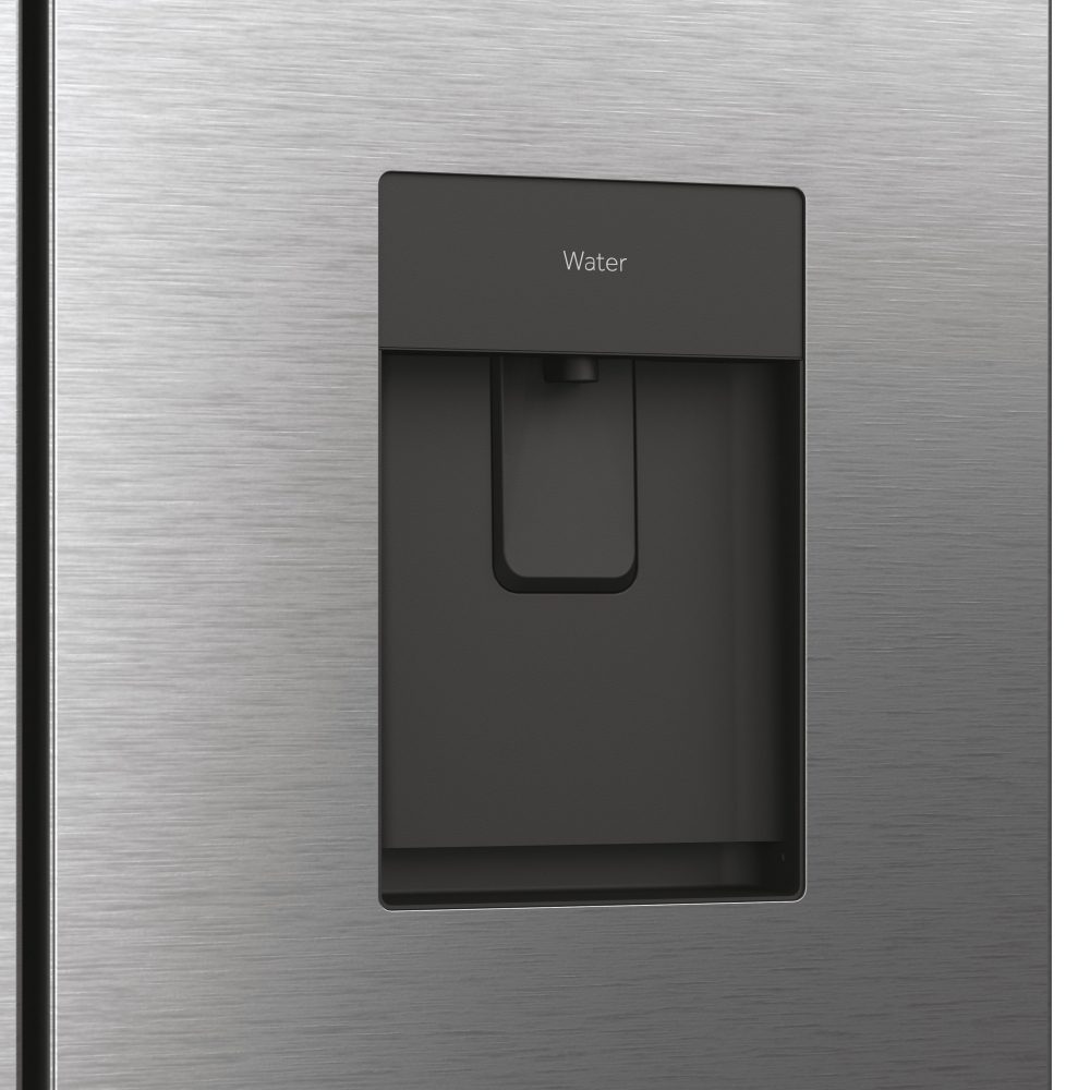 Haier French Style 4 Door Fridge Freezer With Water Dispenser Non Plumbed HFW7819EWMP - PLATINUM INOX Haier French Style 4 Door Fridge Freezer With Water Dispenser Non Plumbed HFW7819EWMP - PLATINUM INOX