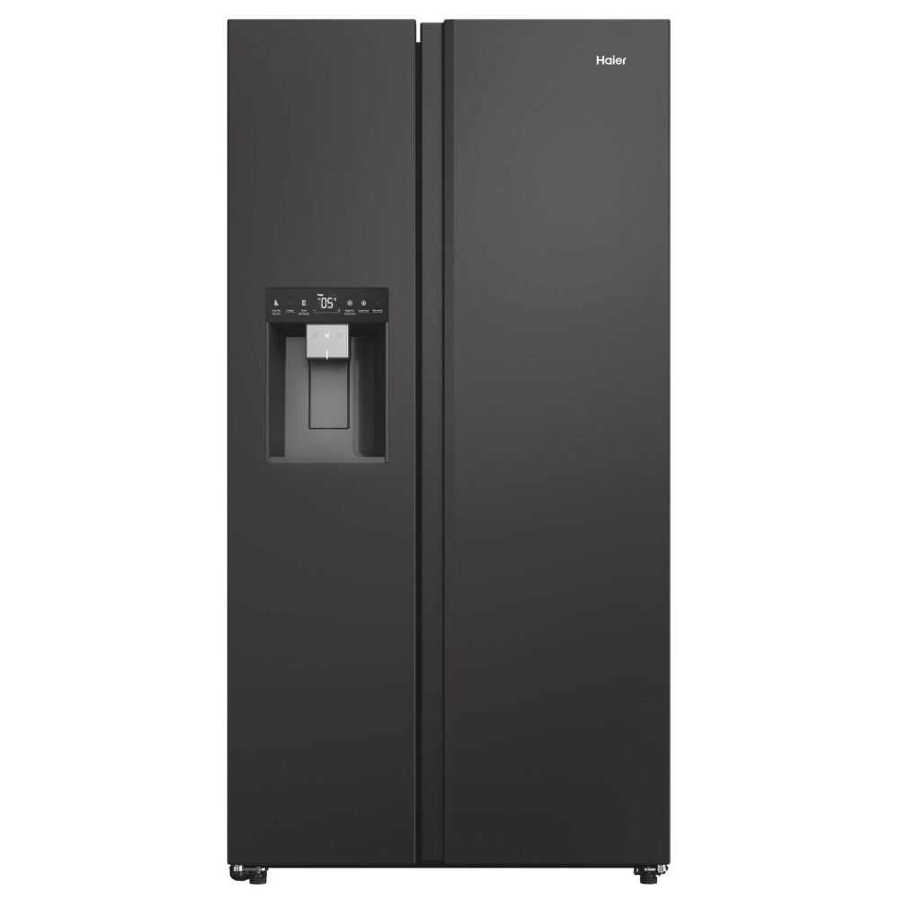 Haier HSW59F18EIPT American Style Fridge Freezer With Ice & Water - BLACK Haier HSW59F18EIPT American Style Fridge Freezer With Ice & Water - BLACK