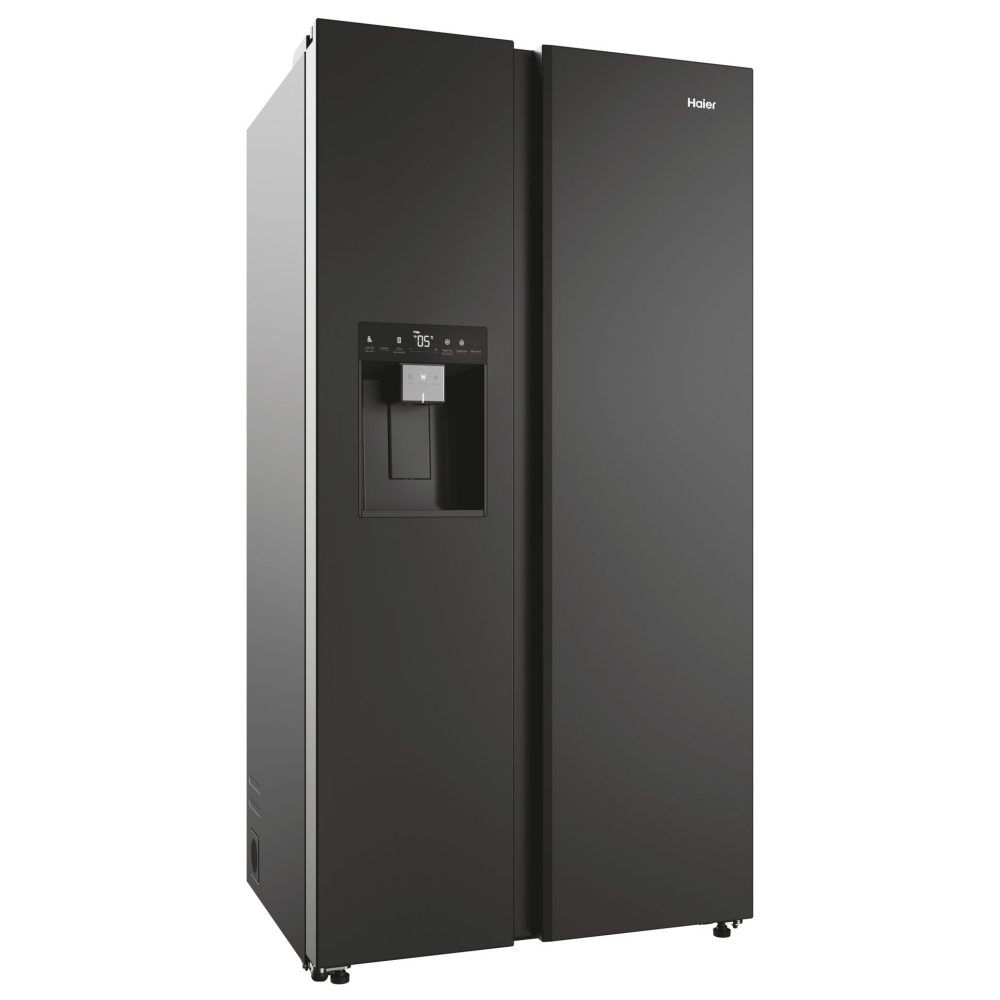 Haier HSW59F18EIPT American Style Fridge Freezer With Ice & Water - BLACK Haier HSW59F18EIPT American Style Fridge Freezer With Ice & Water - BLACK