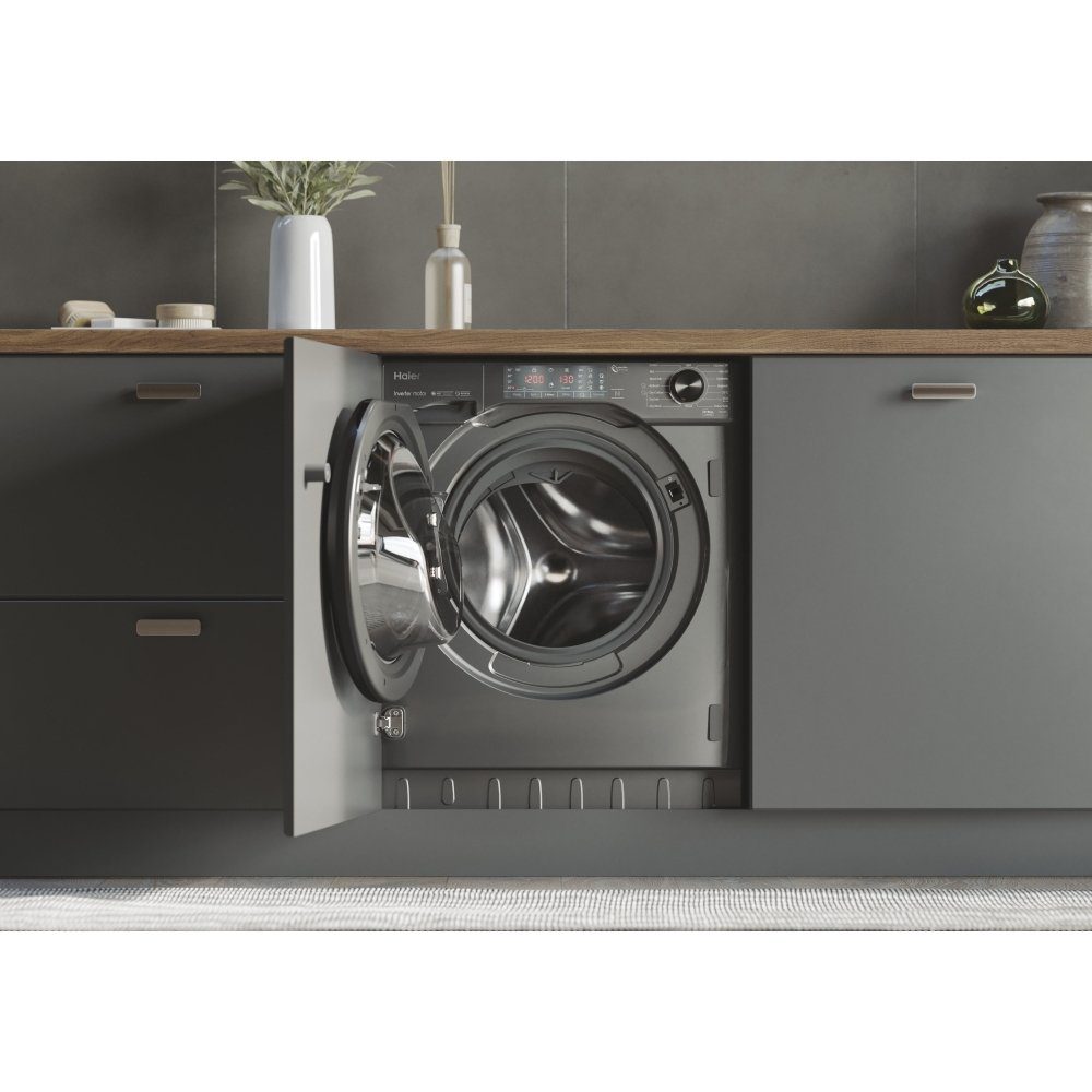 Haier 9kg/5kg Series 4 Integrated Washer Dryer HWDQ90B416FWBRUK Haier 9kg/5kg Series 4 Integrated Washer Dryer HWDQ90B416FWBRUK