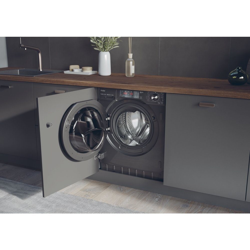 Haier 9kg/5kg Series 4 Integrated Washer Dryer HWDQ90B416FWBRUK Haier 9kg/5kg Series 4 Integrated Washer Dryer HWDQ90B416FWBRUK