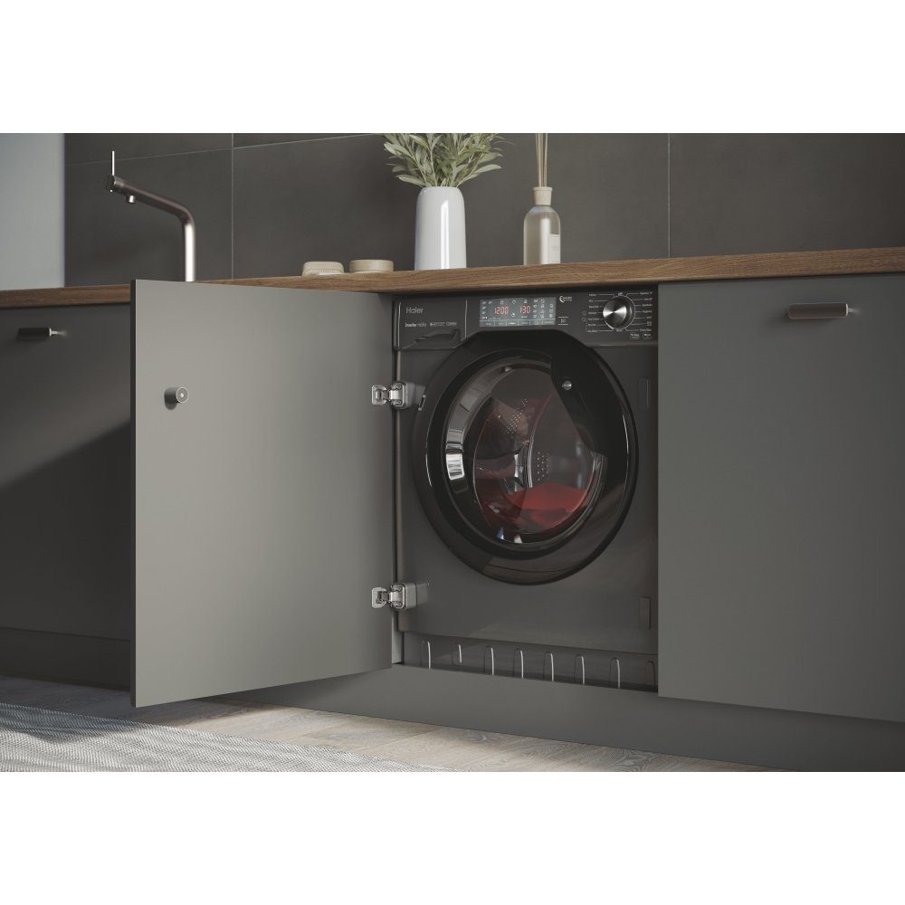 Haier 9kg/5kg Series 4 Integrated Washer Dryer HWDQ90B416FWBRUK Haier 9kg/5kg Series 4 Integrated Washer Dryer HWDQ90B416FWBRUK