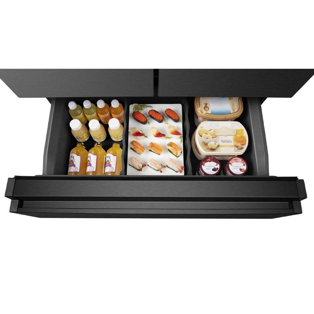 Hisense PureFlat French Door Fridge Freezer With Ice & Water Non Plumbed RF728N4SBFE - Black Hisense PureFlat French Door Fridge Freezer With Ice & Water Non Plumbed RF728N4SBFE - Black