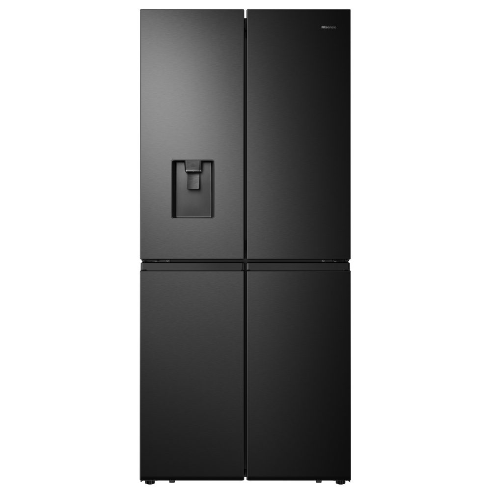 Hisense 79cm Four Door Fridge Freezer With Non-Plumbed Water Dispenser RQ560N4WBF - BLACK Hisense 79cm Four Door Fridge Freezer With Non-Plumbed Water Dispenser RQ560N4WBF - BLACK