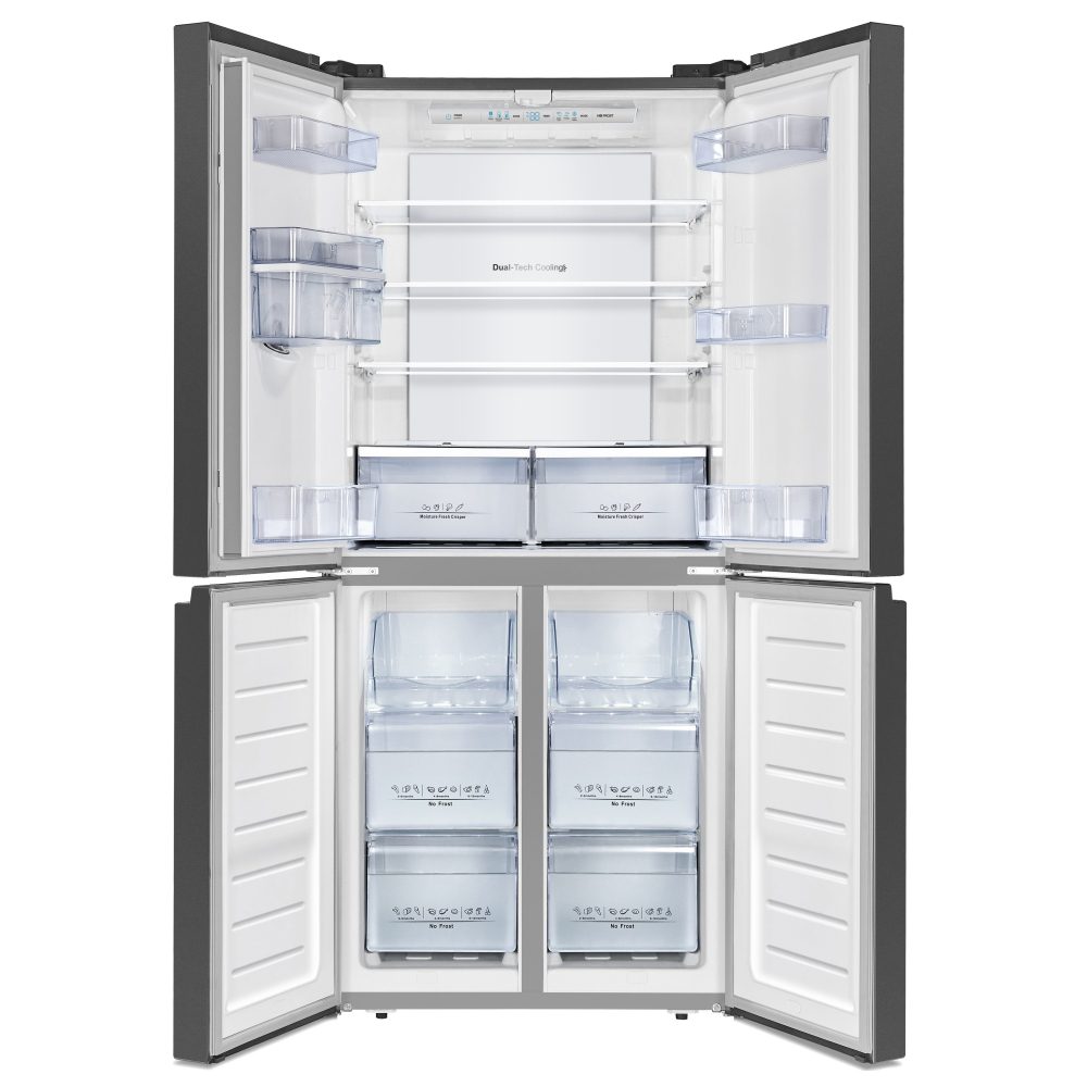Hisense 79cm Four Door Fridge Freezer With Non-Plumbed Water Dispenser RQ560N4WBF - BLACK Hisense 79cm Four Door Fridge Freezer With Non-Plumbed Water Dispenser RQ560N4WBF - BLACK