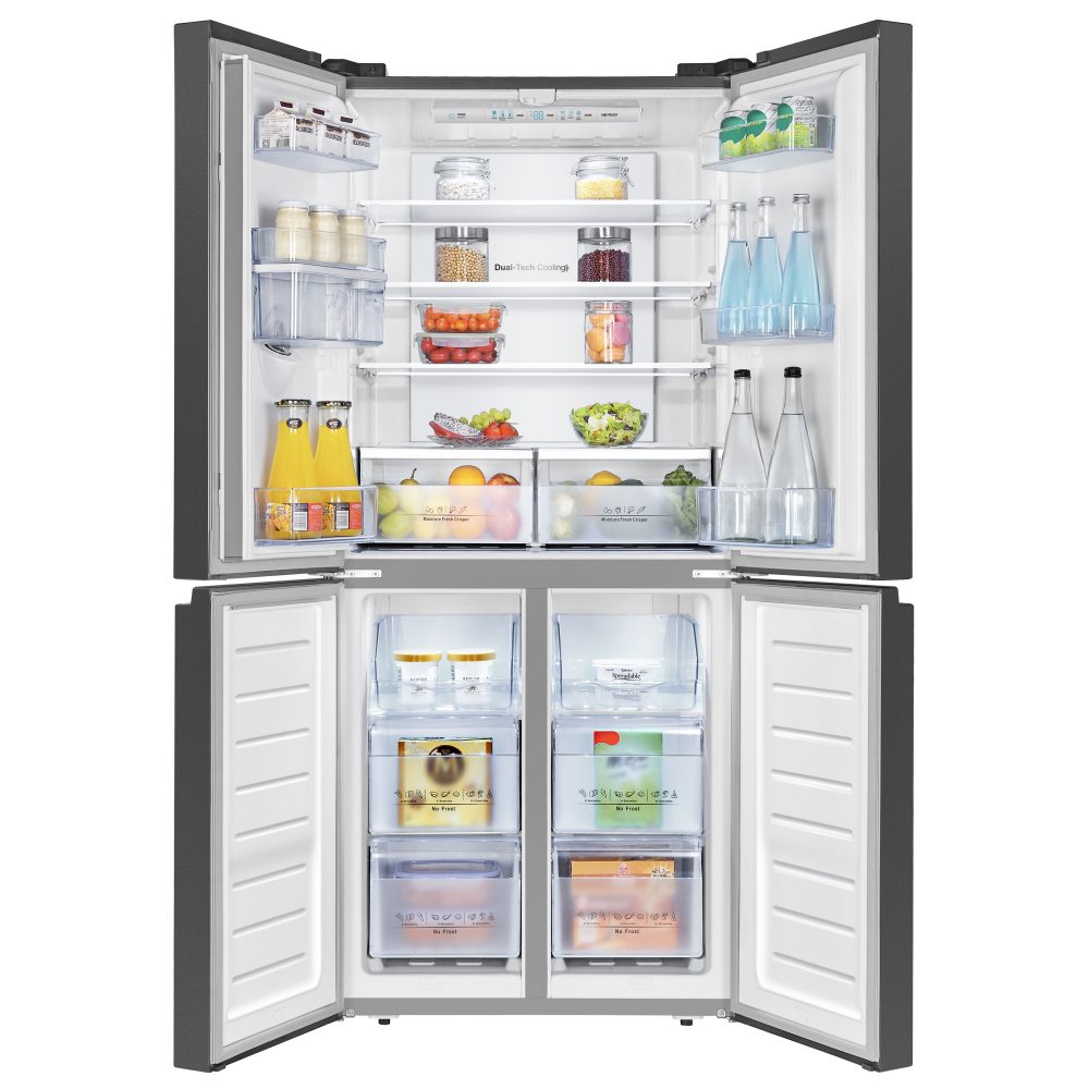 Hisense 79cm Four Door Fridge Freezer With Non-Plumbed Water Dispenser RQ560N4WBF - BLACK Hisense 79cm Four Door Fridge Freezer With Non-Plumbed Water Dispenser RQ560N4WBF - BLACK