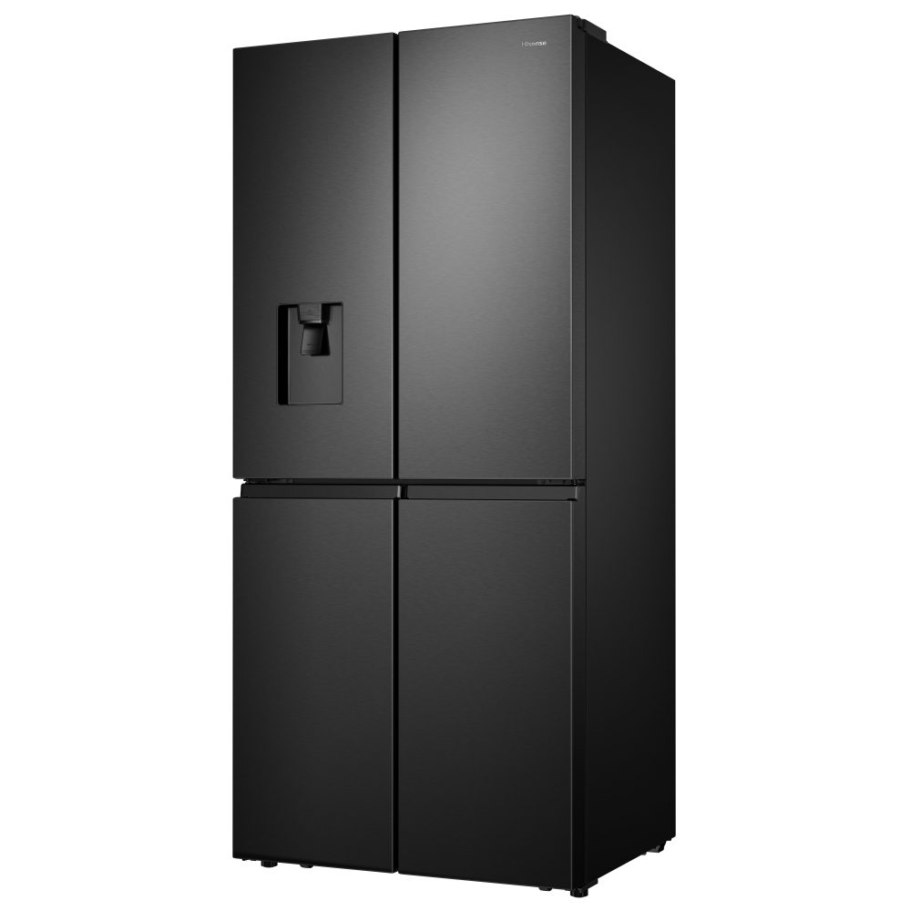 Hisense 79cm Four Door Fridge Freezer With Non-Plumbed Water Dispenser RQ560N4WBF - BLACK Hisense 79cm Four Door Fridge Freezer With Non-Plumbed Water Dispenser RQ560N4WBF - BLACK