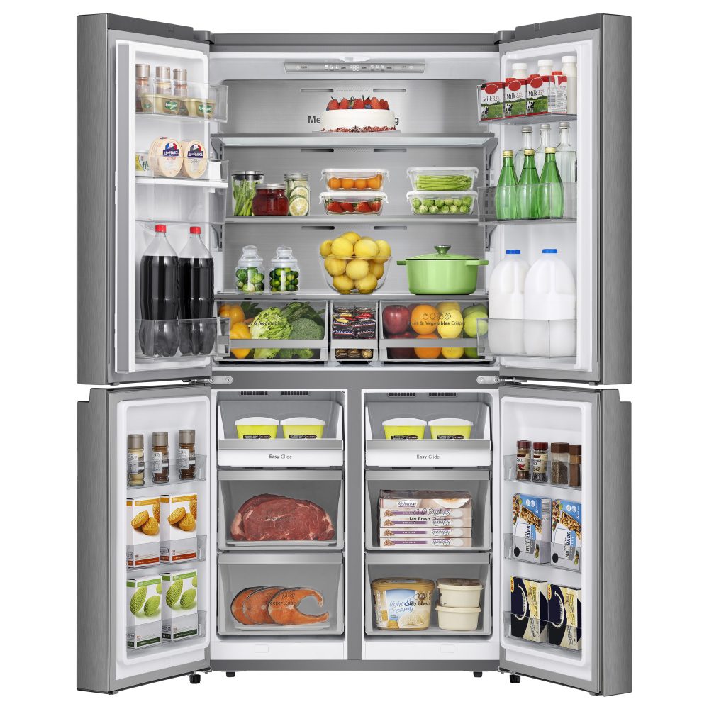 Hisense Four Door American Style Fridge Freezer With Water Dispenser RQ758N4SWSE - SILVER Hisense Four Door American Style Fridge Freezer With Water Dispenser RQ758N4SWSE - SILVER