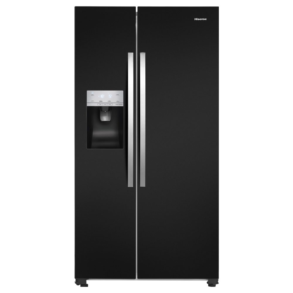 Hisense American Style Fridge Freezer Ice & Water RS694N4IBF - BLACK Hisense American Style Fridge Freezer Ice & Water RS694N4IBF - BLACK