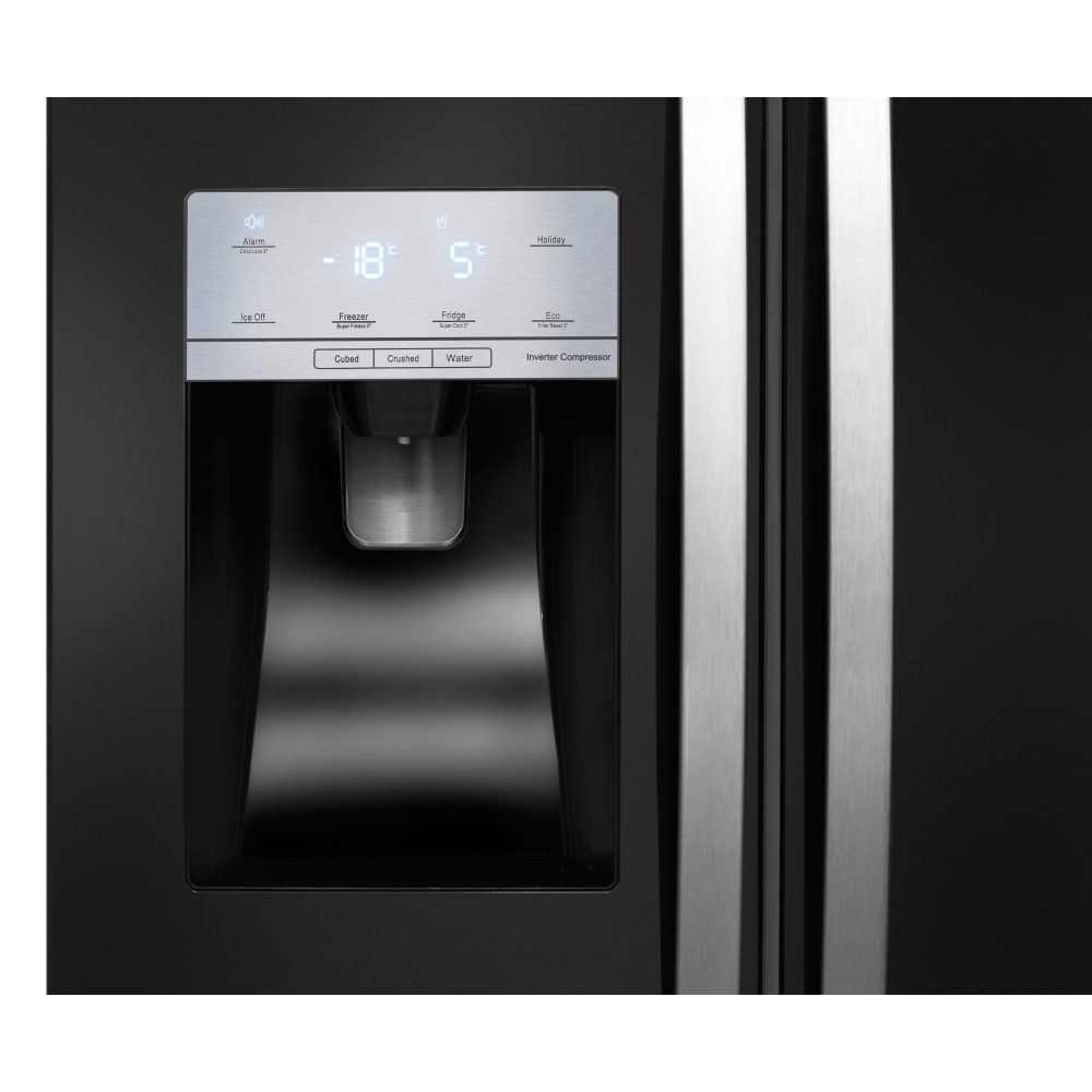 Hisense American Style Fridge Freezer Ice & Water RS694N4IBF - BLACK Hisense American Style Fridge Freezer Ice & Water RS694N4IBF - BLACK