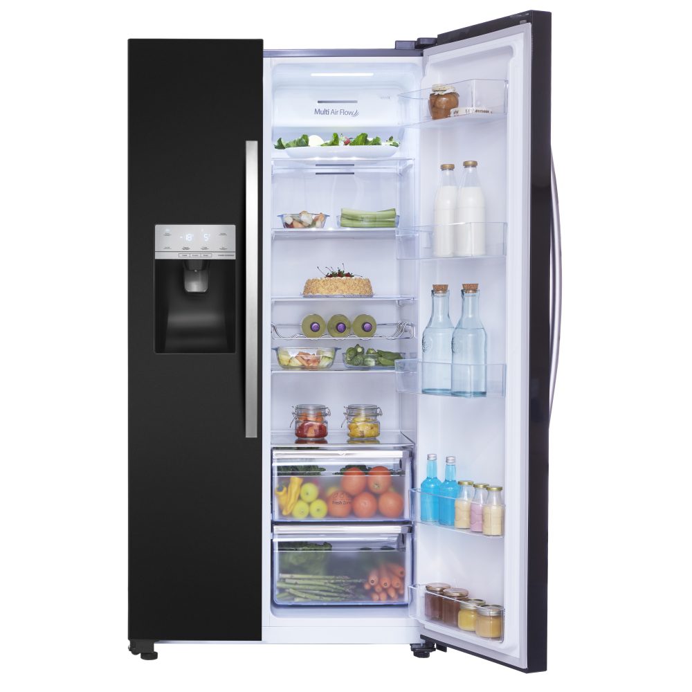 Hisense American Style Fridge Freezer Ice & Water RS694N4IBF - BLACK Hisense American Style Fridge Freezer Ice & Water RS694N4IBF - BLACK
