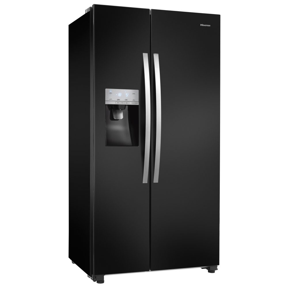 Hisense American Style Fridge Freezer Ice & Water RS694N4IBF - BLACK Hisense American Style Fridge Freezer Ice & Water RS694N4IBF - BLACK