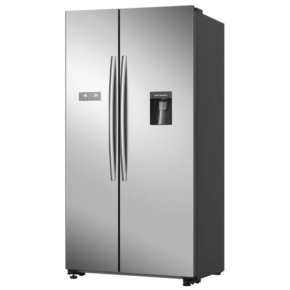 Hisense PureFlat American Style Fridge Freezer With Water Dispenser RS741N4WC11 - SILVER Hisense PureFlat American Style Fridge Freezer With Water Dispenser RS741N4WC11 - SILVER