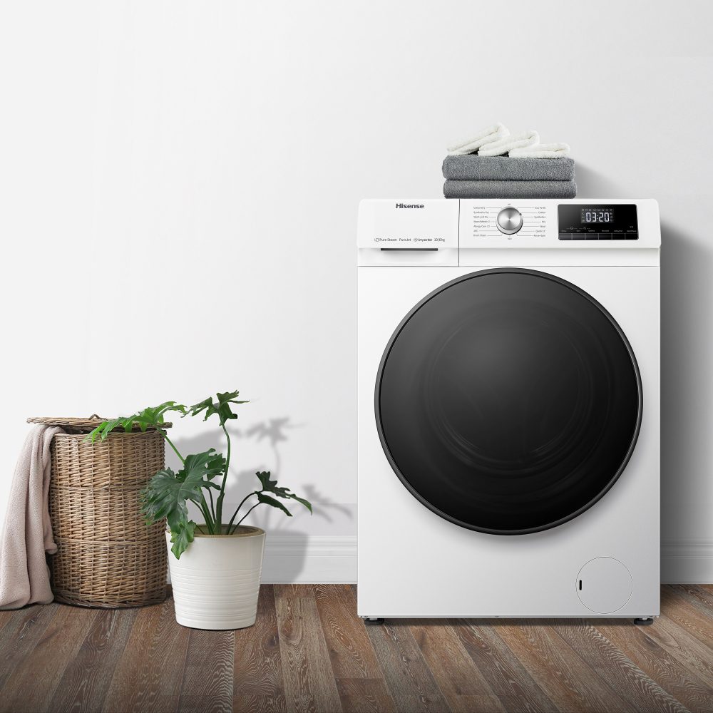 Hisense  10kg/6kg 3 Series Washer Dryer WDQA1014EVJM - WHITE