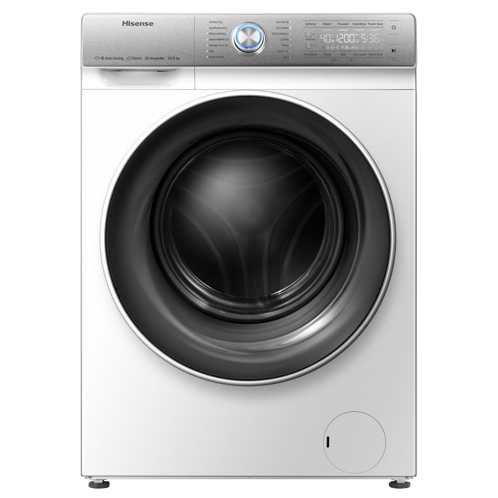 Hisense 10kg/6kg Dose Assist PureJet Washer Dryer WDQR1014EVAJM - WHITE Hisense 10kg/6kg Dose Assist PureJet Washer Dryer WDQR1014EVAJM - WHITE