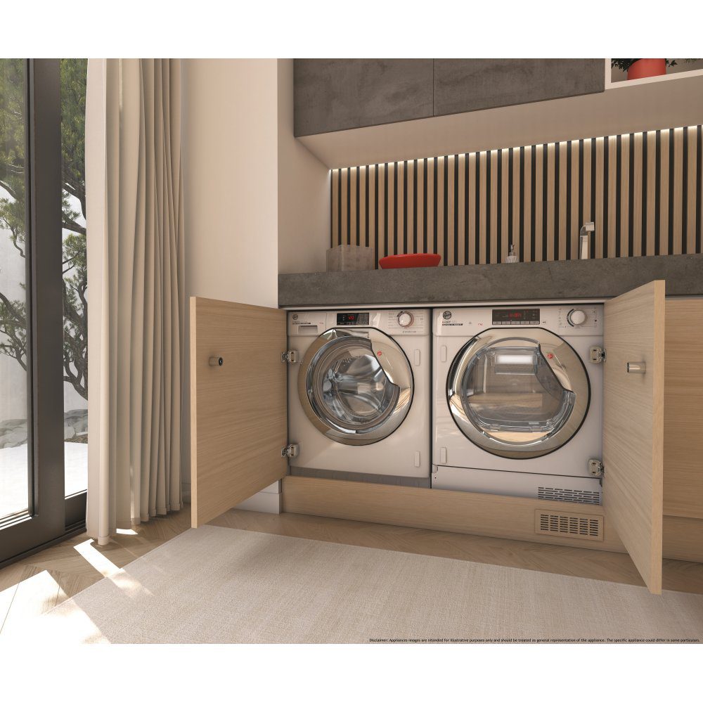 Hoover 9kg Fully Integrated Washing Machine 1600rpm HBWOS69TAMCET Hoover 9kg Fully Integrated Washing Machine 1600rpm HBWOS69TAMCET
