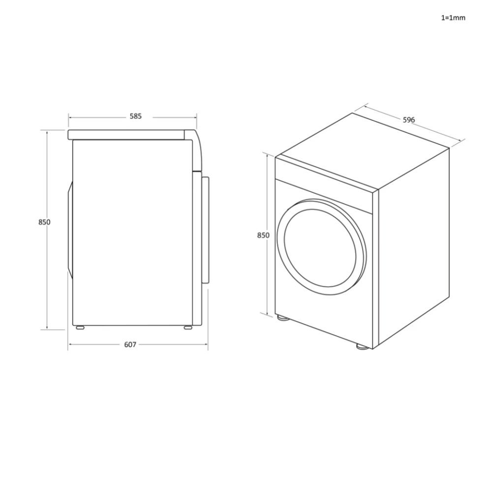 Hoover HLE H8A2TE-80 8kg H-DRY300 Heat Pump Condenser Dryer - WHITE Hoover HLE H8A2TE-80 8kg H-DRY300 Heat Pump Condenser Dryer - WHITE