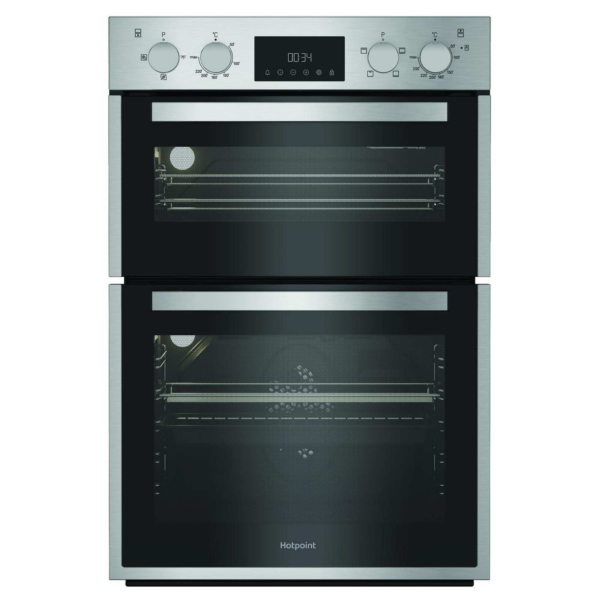 Hotpoint Built In Electric Double Oven DIH10DIX - Silver