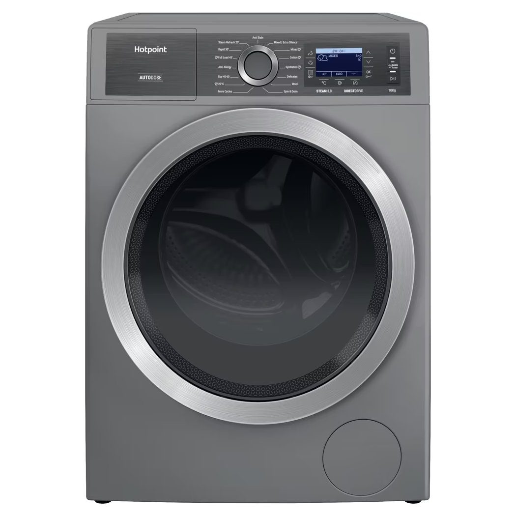 Hotpoint 10kg GentlePower AutoDose Washing Machine 1400rpm H809ADSGPOWERUK - SILVER Hotpoint 10kg GentlePower AutoDose Washing Machine 1400rpm H809ADSGPOWERUK - SILVER
