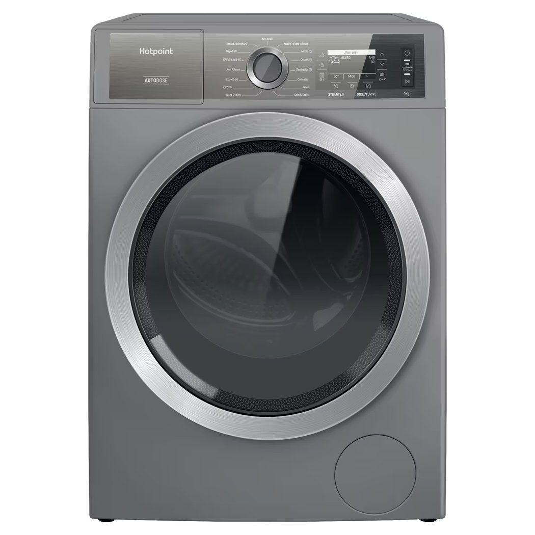 Hotpoint 9kg GentlePower AutoDose Washing Machine 1400rpm H899ADSGPOWERUK - SILVER Hotpoint 9kg GentlePower AutoDose Washing Machine 1400rpm H899ADSGPOWERUK - SILVER